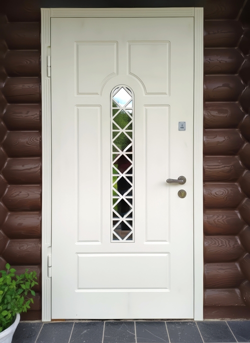 Стальная утепленная белая дверь Стальная утепленная белая дверь